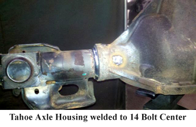 Welded Tahoe Housing to 14 Bolt